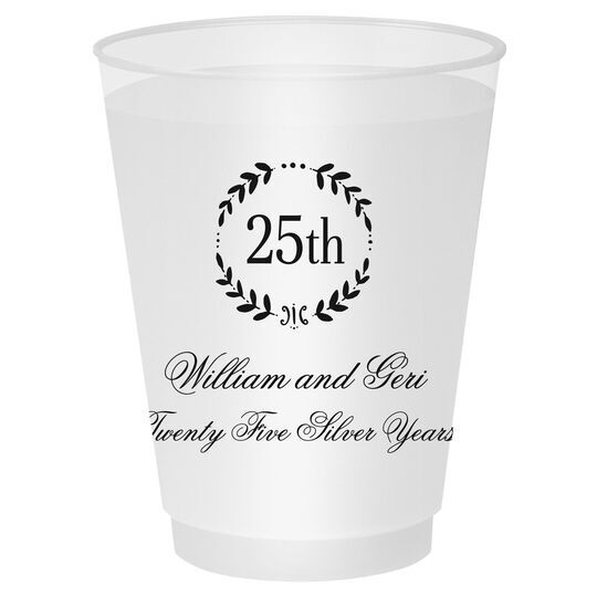 Pick Your Anniversary Wreath Shatterproof Cups